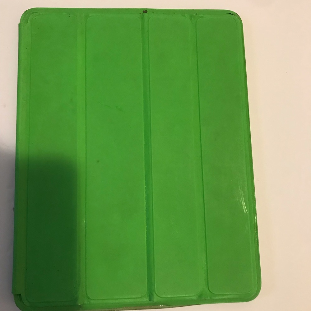 Bright green apple iPad case
